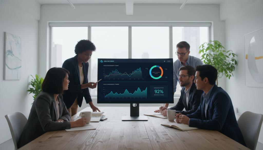 data analytics dashboard in video production CRM